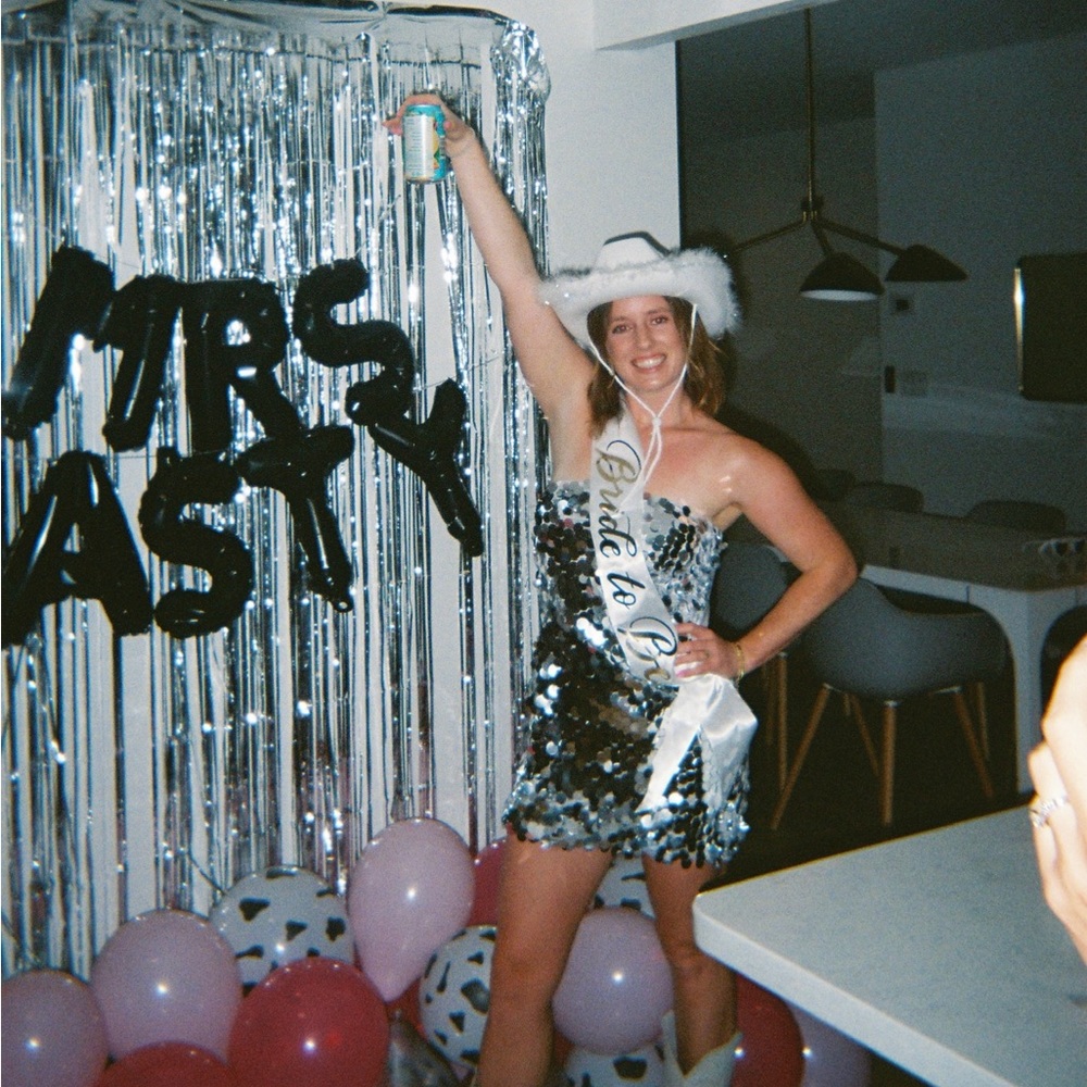 12th tribe Sequin disco mini dress